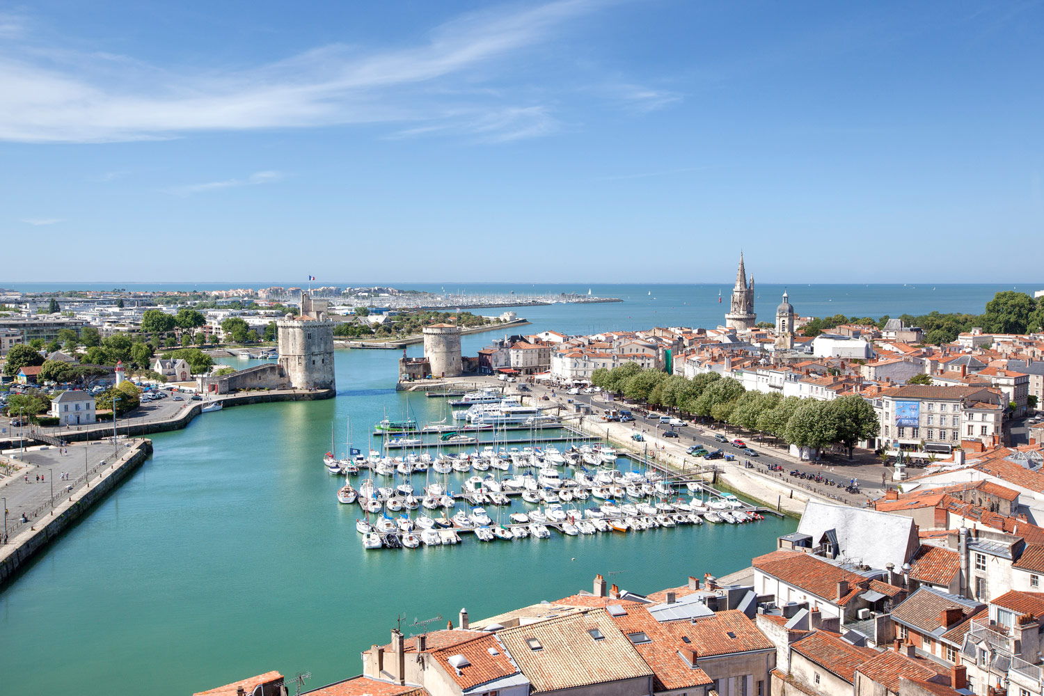 Photo port de La Rochelle et de ses tours